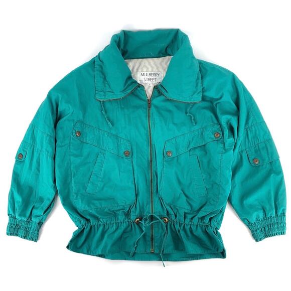 90s green windbreaker jacket 1990s vintage - Picture 1 of 9